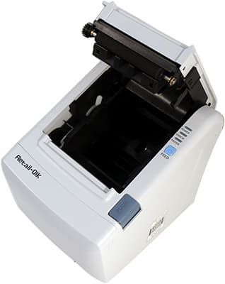 Открытая крышка принтера фискального регистратора Retail-01Ф