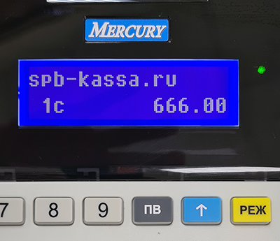 LED экран на Меркурий-115Ф